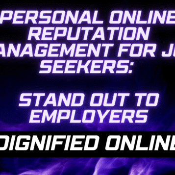 Personal online reputation management